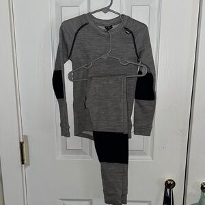 Helly Hansen Gray and Black Thermal Top